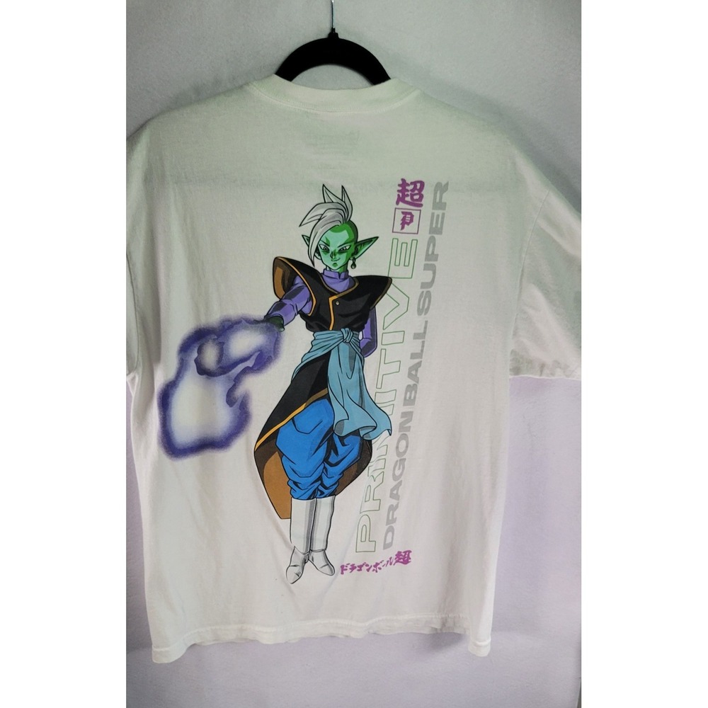 Primitive x Dragon Ball Super Zamasu T-shirt Mens Large White Rare Anime Shirt